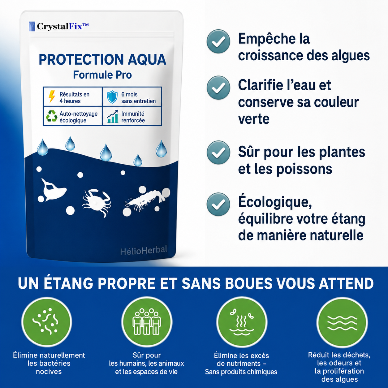 CrystalFix™ Traitement de l'eau | Vitaronne